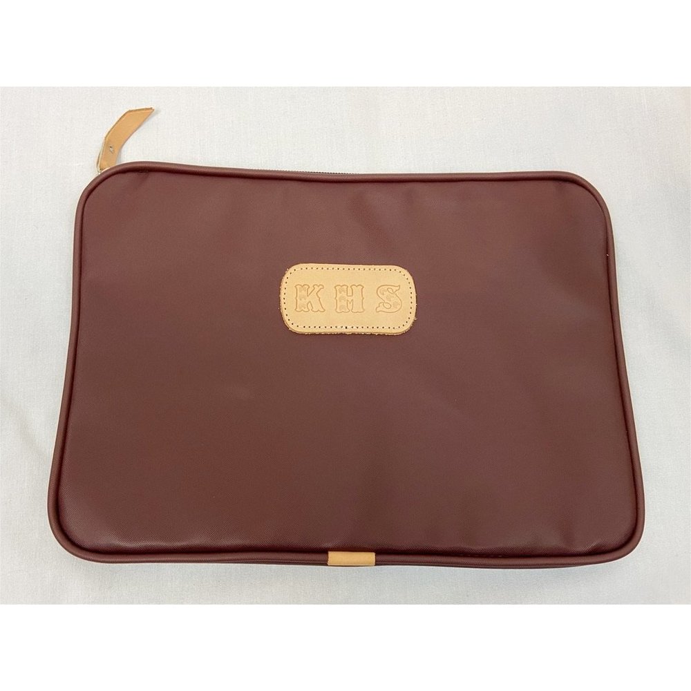 Jon Hart 15" Computer Case Maroon Initials Khs - image 2